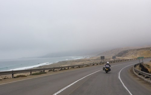 It is cool today heading north of La Serena