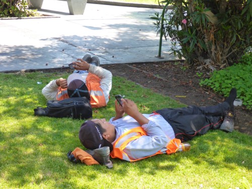Surfing and texting is a worldwide phenomenon