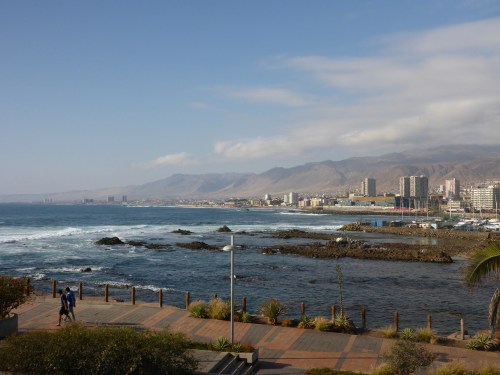 The Andes coming into the ocean at Antofagasta