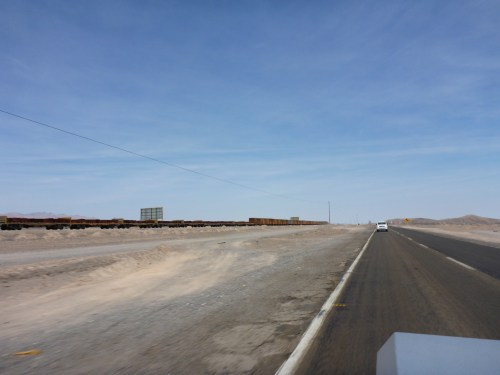 Train carrying copper ingots
