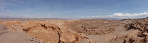 Photos cannot capture what the eye does - part of the Salar de Atacama