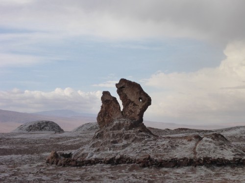 Rock formations in the Valle de la Luna