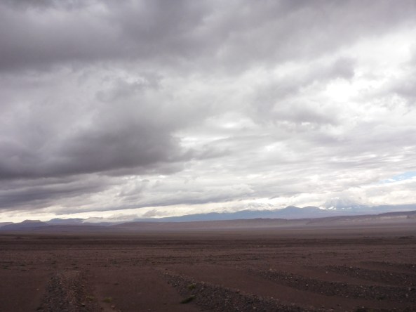 Rain is waiting for us - we can see how much snow has fallen overnight in the distance