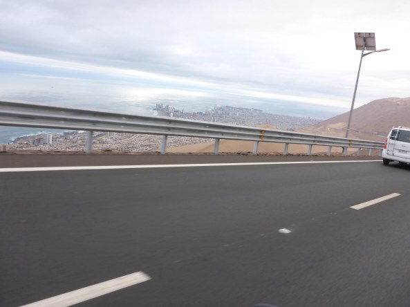 On our way down into Iquique