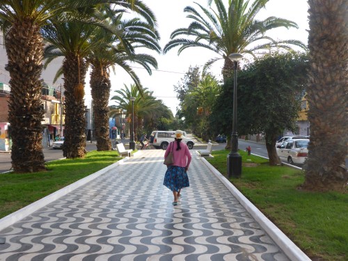 Alameda Bolognesi walkway in Tacna