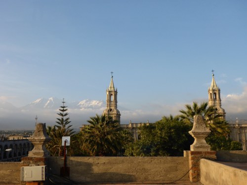 View from our Katari hotel room in Arequipa