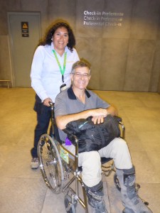 Anthony at Santiago airport