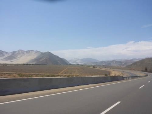 Panamericana Norte half way between Lima and Trujillo