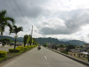 Out of the city amd on our way.