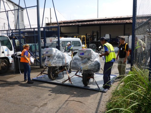 Our bikes are now delivered at Panama airport