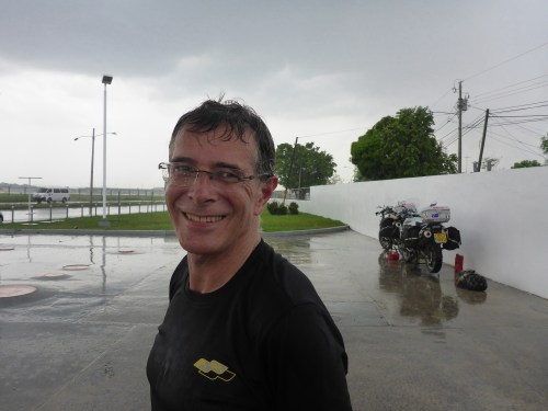 One of the 2 drowned rats while waiting for rain to stop.