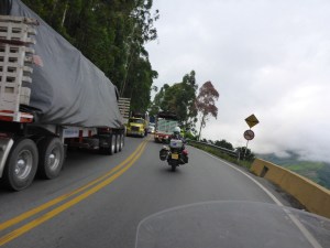 Slow and windy Ruta 40 heading east towards Bogota