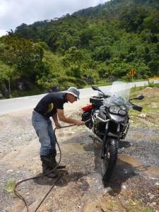 Roadside cleaning, just a little more dirt to remove.