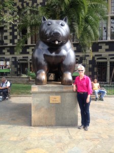 The only sculpture I liked - is the guy behind me really listening to music?!...