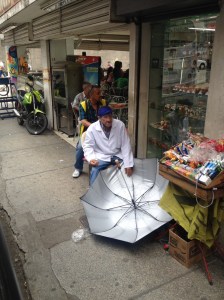 Umbrella repaIrer in Medellin