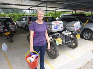 Shopping done, time to re-wash the bikes