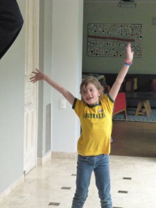 Gloria scored a point against Anthony!