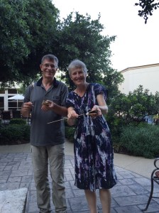 The finished s'more.