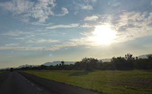 Another glorious morning as we leave Monterrey