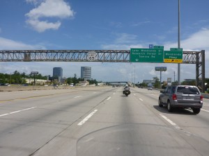Heading north out of Woodlands, Houston