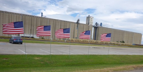 Grain silo in Saginaw, Texas