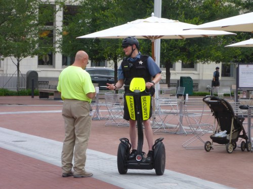 Police patroling downtown