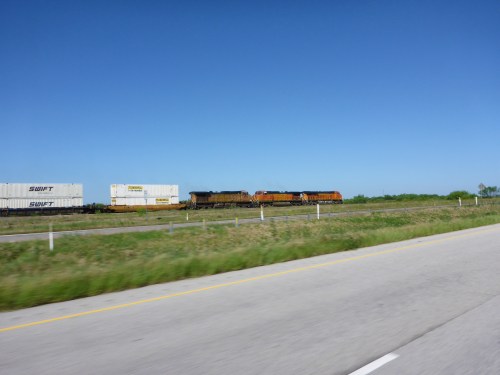 BNSF train in Texas heading west