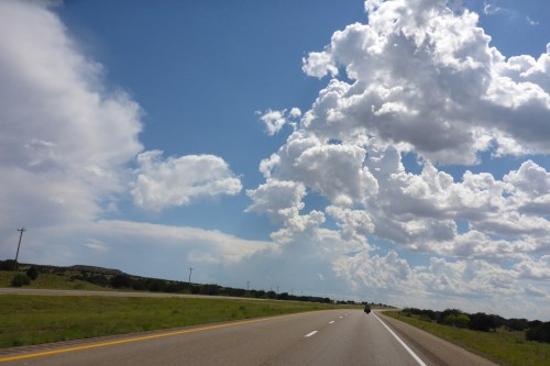 It is windy on our way to Santa Rosa