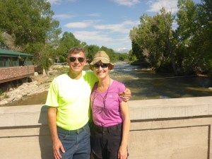 Mt Priceton and the Arkansas river in Salida, Colorado