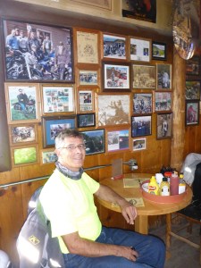 Motorcycle memorabilia Thunderbird Inn, Florissant Colorado