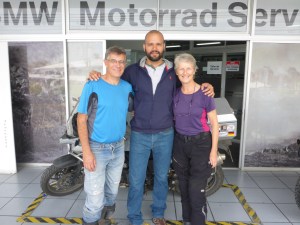 Great meeting fellow rider Carlos at BMW San Jose