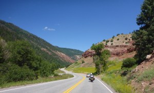 Along Leopard Creek on  CO62