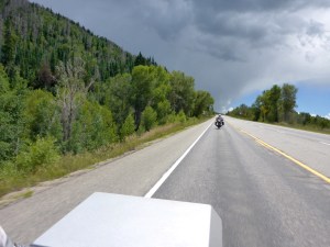 Managed to dodge this storm as we approach Steamboat