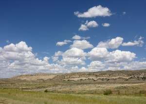 Interesting rock formations along US287 to Casper
