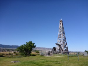 Oil was found near Casper in 1851 and was mixed with flour  sold to westwards bound pioneers as axle grease