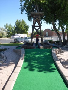 Hole in 1 at Casper's mini golf