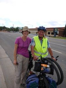 Jean from Marseilles is cycling from the Atlantic to Pacific coasts