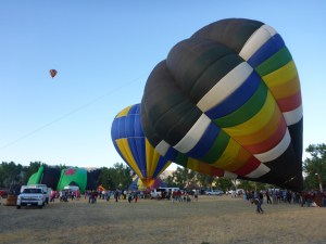 Up they go after a burst of hot air