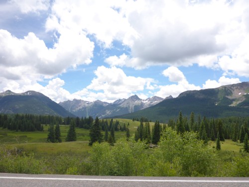 Leaving Silverton on the Million Dollar Highway