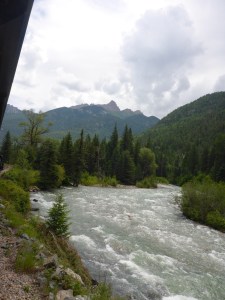 Fast running Animas river