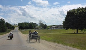 Amish horse and buggy near Apple Creek, Ohio