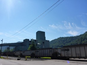 One of many coal plants along the Kanawha River