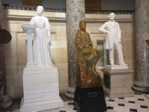 Rosa Parks amongst the Capitol statues