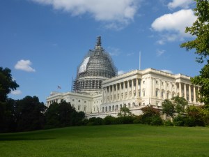 Washington DC Capitol showing House of Representatives. 