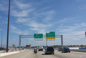 Our first New York sign - we're definitely getting closer!