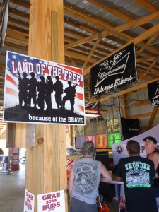 Veterans are important here at the Buffalo Chip campground 