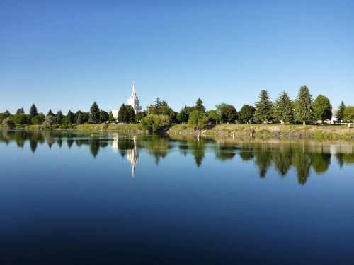 Mormon Temple at Idaho Falls