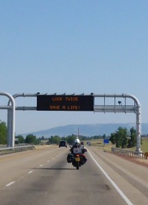 Road signs we have seen over the last few days - Motorcycles are everywhere - look twice, save a life