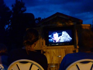 Watching Close Encounters of a 3rd Kind at Devil's Tower