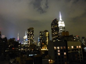 The view from our hotel room in New York City!!